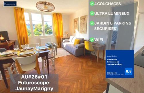 Jaunay-Clan Apartment | Moulin#1-Yellow'appart - Futuroscope-Jardin & Parking