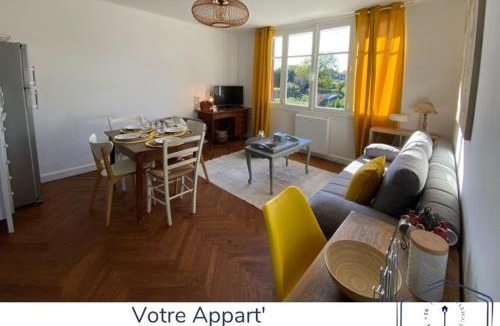 Jaunay-Clan Apartment | Moulin#1-Yellow'appart - Futuroscope-Jardin & Parking