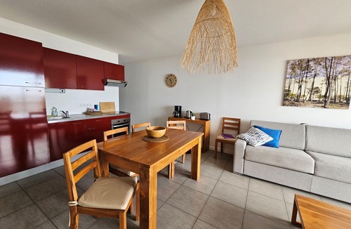 Lacanau-Ocean Apartment | Pasino bright apartment +Terrace15m2, seafront, WIFI, Parking included, 6p,N°5