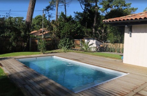 Cap-Ferret House | Pretty new villa with heated pool in the center of Cap Ferret