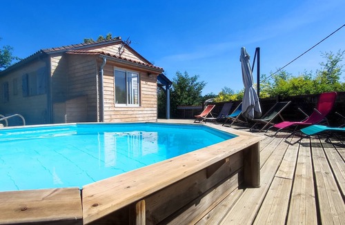 Proissans House | Private fenced house, above-ground semi-sunken pool and spa 5mn from Sarlat
