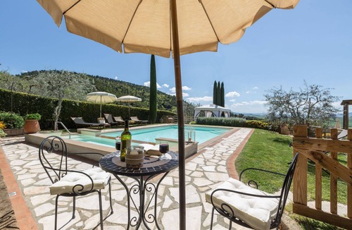 Montaione Villa | Private Villa with WIFI, A/C, private pool, TV, patio, panoramic view, close to San Gimignano