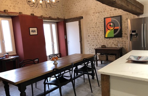 Montignac-le-Coq House | Stone property with salted pool , 4 bedrooms , 3 showers, sleeps 9