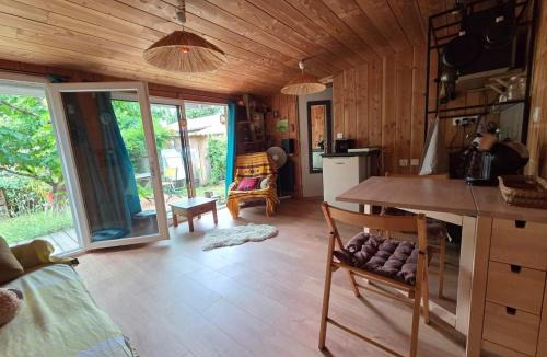 Le Teich House | Studio bois avec terrasse et jardin bassin et océan