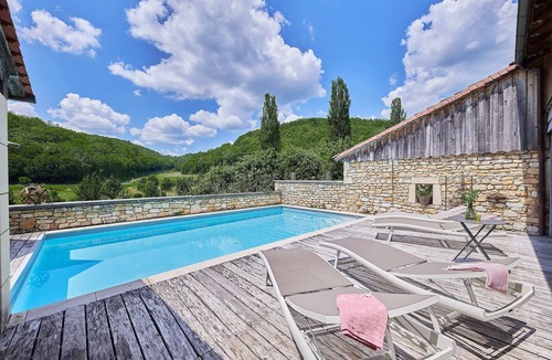 Saint-Amand-de-Coly House | Sublime master house - quiet 5 * label private heated pool, sleeps 6