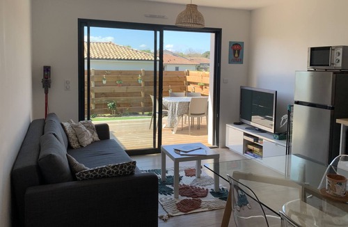 Tosse Apartment | T2 apartment with garden, 10 minutes from the beaches of Seignosse