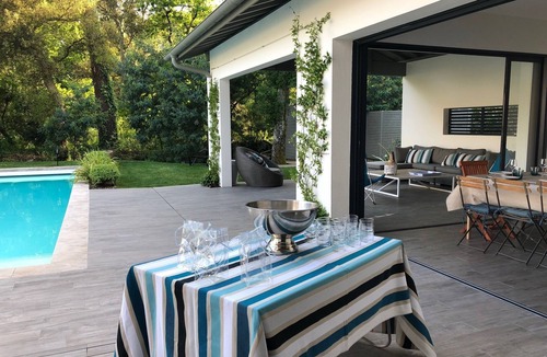 Soorts-Hossegor Villa | Villa 170m² Standing 6 ch 14 pers, heated pool, 200m beach, 300m center