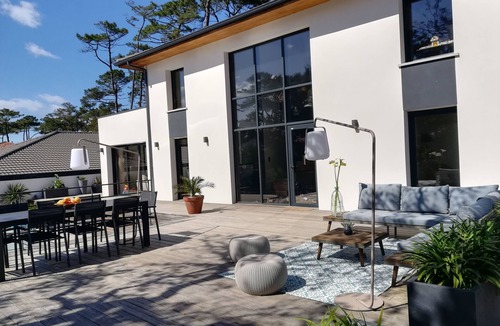 Labenne-Ocean Villa | Villa Architecte Lumineuse à 350m de la Plage Avec Piscine Chauffée