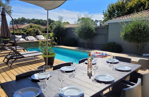Messanges House | VILLA BIDAOUS 4*-heated pool, table tennis, 3 bicycles, real table football-Messanges