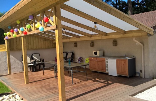 Cazaux Villa | VILLA TENY Classée 3* piscine chauffée BASSIN d'ARCACHON 5 CH 12 pers.