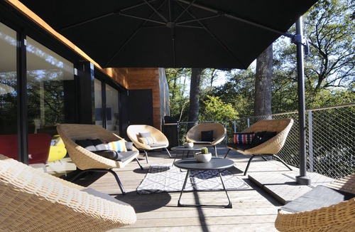 Soustons Villa | Villa/wooden house in the forest/Beaches 5km away - air-conditioned - sleeps 8/Spa pool