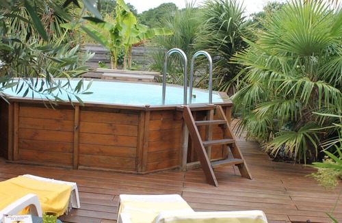 Le Porge House | Wonderful private villa for 6 guests with private pool, A/C, WIFI, TV and patio