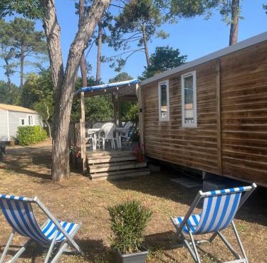 Mobil Home 6 pers climatisé , Landes , Camping 4 étoiles