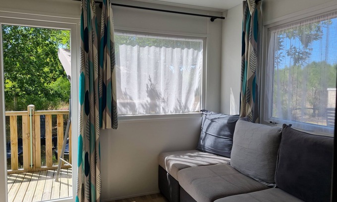 Saint-Julien-en-Born House | A 4* piece of paradise in a premium mobile home with XXL terrace & views of the pine forest