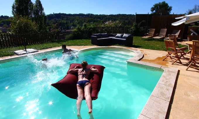 Sarlat-la-Caneda Historic Center House | Air-conditioned house, south view private heated swimming pool 13 m. JACUZZI.
