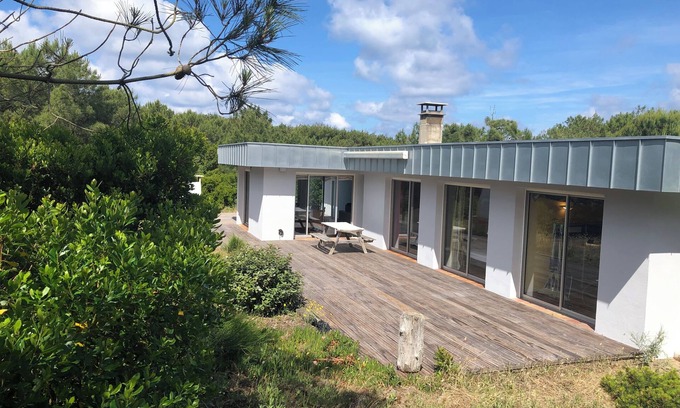 Cap-Ferret Villa | CAP FERRET modern villa, direct ocean access, pine forest view 8-10 people