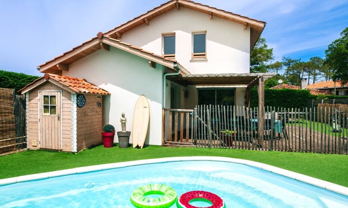 Vieux-Boucau-les-Bains House | CASA KOKO heated swimming pool - pétanque - table tennis