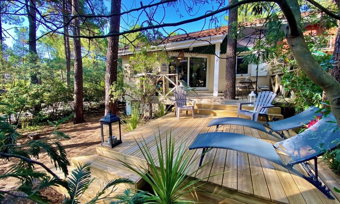 Lacanau-Ocean House | Confortable and bright villa, for 6 people, with pool and WiFi.