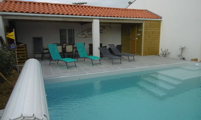 Saint-Georges-d'Oleron House | House for 8 people with private pool, close to the sea, free WIFI