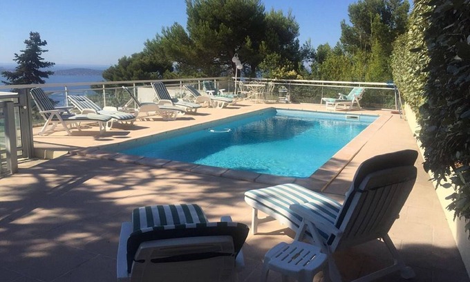 Hyeres Villa | Large standing villa with garden and swimming pool, wonderful view of the Golden Islands