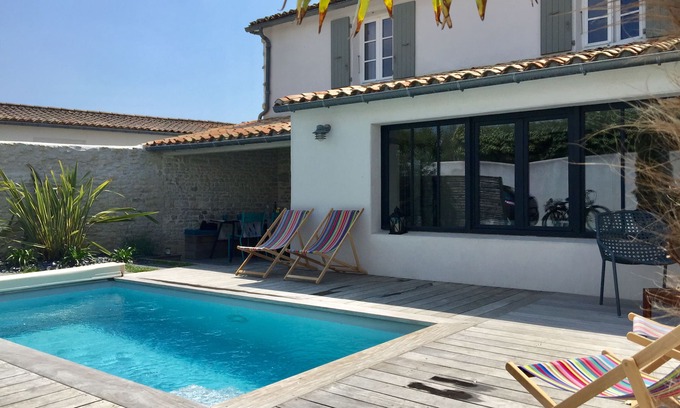 Le Bois-Plage-en-Re Villa | Le Bois Plage - La Cachette en Ré - Pleasant cottage, heated pool