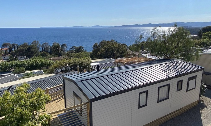 Le Dramont House | New mobile home Saint Raphael 180 degrees sea view