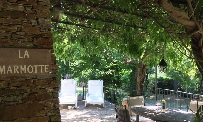 La Garde-Freinet Apartment | Pretty apartment with pool in stunning stone house in large quiet garden