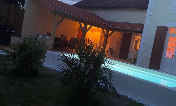 Lit-et-Mixe House | Villa-jardin-piscine-